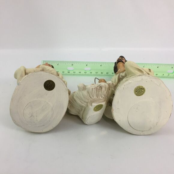 (J5) CHRISTMAS PAPIER MACHE COMPOSITION NATIVITY FIGURES 3 PC KOREA - Picture 6 of 8